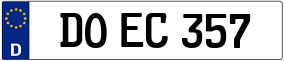 Trailer License Plate
